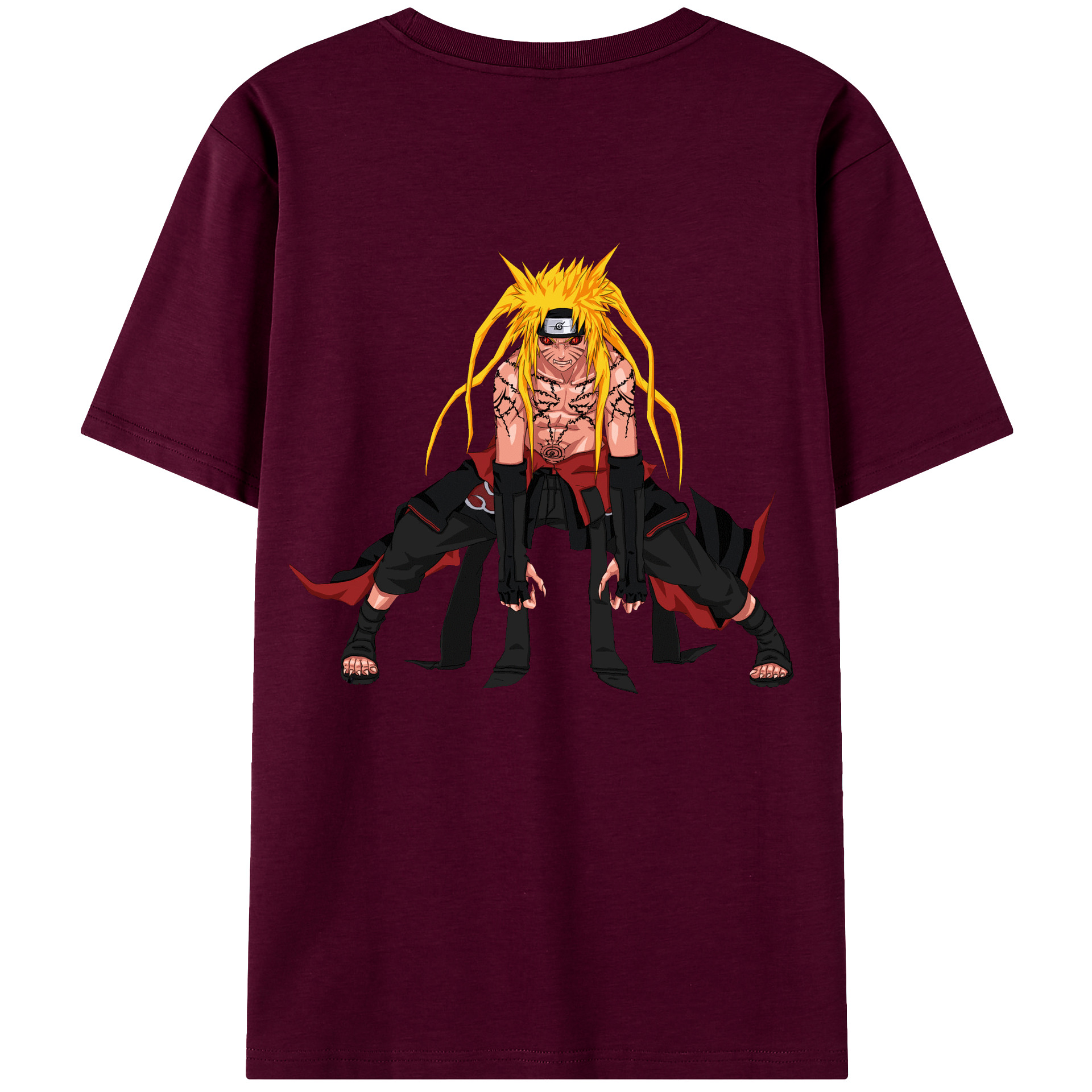 （画像用） NARUTO -ナルト- うずまき ナルト Uzumaki Naruto レディース半袖Tシャツ(バックプリント)